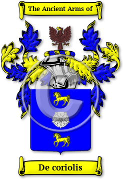 De coriolis Family Crest Download (JPG) Legacy Series - 600 DPI